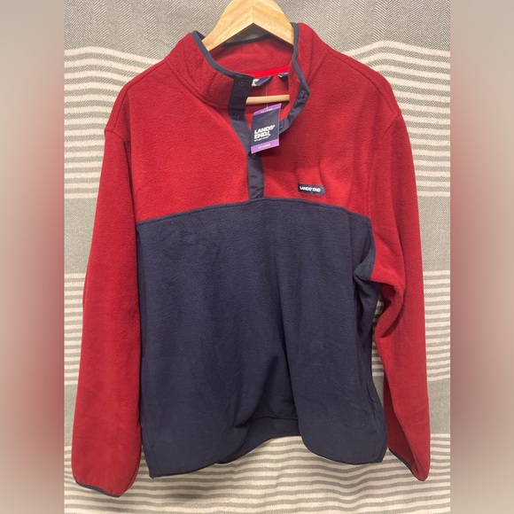 Lands' End Other - Lands End NWT Blue and Red Pullover Size XXL